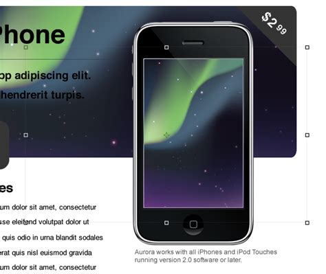 Create A Promotional Iphone App Site In Photoshop