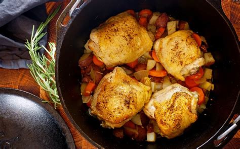 Store completely cooled leftovers in an airtight container and keep in. Dutch Oven Chicken Thighs in 3 Simple Steps | Dutch oven ...