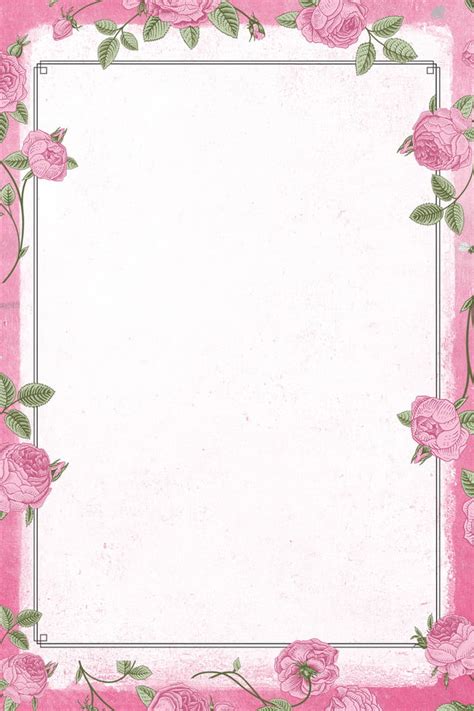 Plant Flowers Border Background Flower Wallpaper Image For Free