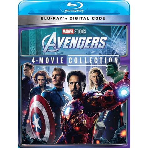 Avengers 4 Movie Collection Marvel Blu Ray Digital Copy