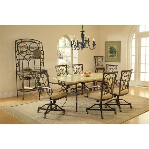 Dinette Sets With Rolling Chairs Kitchen Dining Sets Casters Table