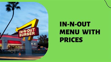 In N Out Menu With Prices 2023 Shocking Increase
