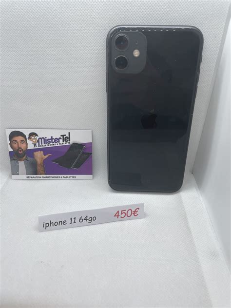 Iphone 11 64 Go Couleur Noir Mister Tel