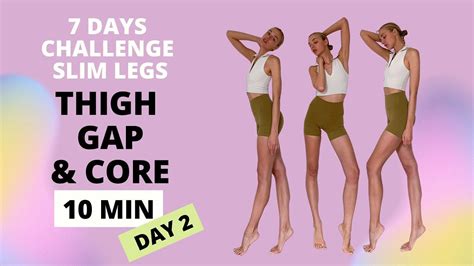 Thigh Gap And Core Workout Day 2 7 Days Slim Legs Challenge Nina