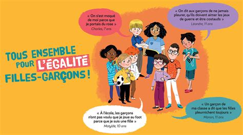 tous ensemble pour l égalité filles garçons enfants