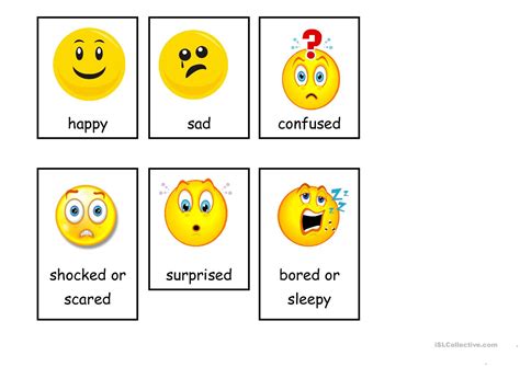 Emotions Flashcards English Esl Worksheets For Distance Learning