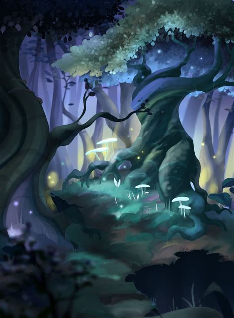 Enchanted Forest By Apollinart Mystical Forest Fantasy Forest Magic