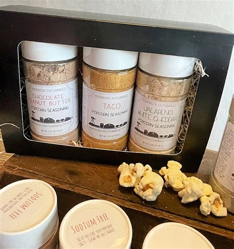 Gourmet Popcorn Seasoning T Set Customize With Your Etsy