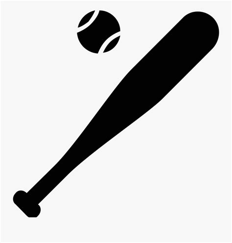 Its An Image Of A Baseball And Bat Baseball Bat Clipart Black And