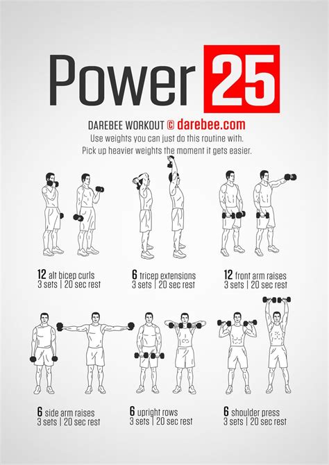 Some Upper Body And Arms Workouts Dumbell Workout Bodyweight Workout