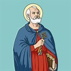 Saint Peter Apostle of Christ Colored Vector Illustration 8104320 ...