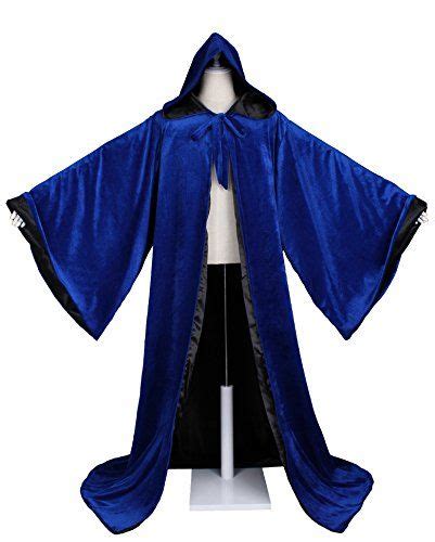 Luckymjmy Velvet Wizard Robe With Satin Lined Hood And Sl