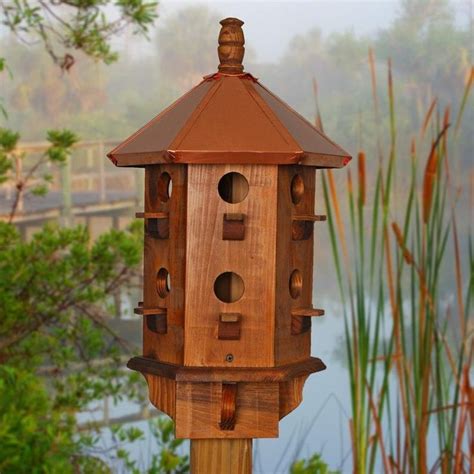 Large Bird House Copper Birdhouse Purple Martin Box Etsy In 2021 Bird Houses For Sale Bird