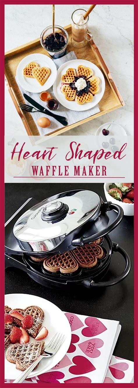 Cucinapro Classic Round Heart Waffler Waffle Maker Heart Shaped