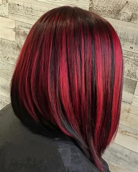 Cherry Red Hair Ombre