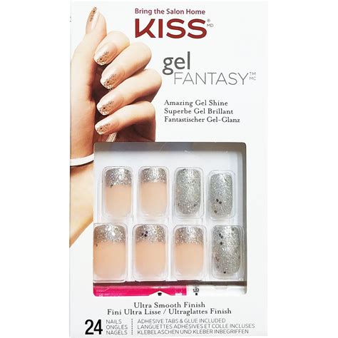 Kiss Gel Fantasy Ready To Wear Gel 24 Nails Kgn52