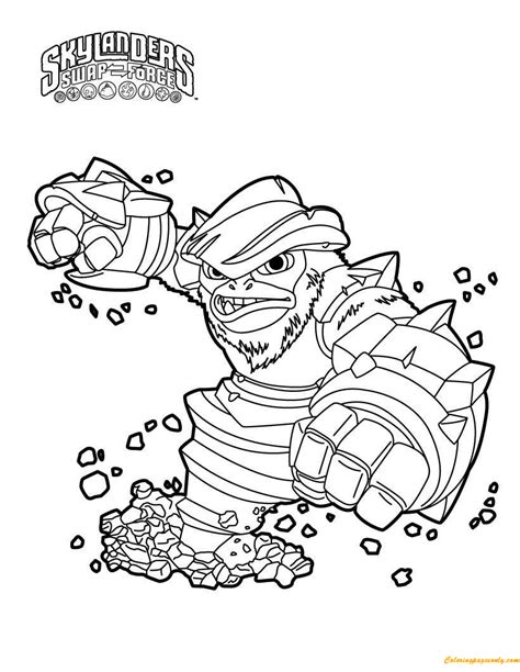 Showing 12 colouring pages related to wildfire skylander. Grilla Drilla From Skylanders Coloring Pages - Cartoons ...