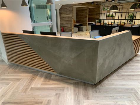 K2 Space Reception Desk South London Living Concrete