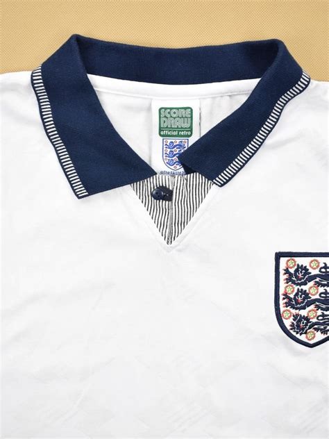 With both the england home and england away shirts available for men, women and kids, as well as nike's get euro 2020 ready here too in winning uefa t shirts, polo shirts and vests, all complete with the england flag. 1990-92 ENGLAND SHIRT M Football / Soccer \ International Teams \ Europe \ England | Classic ...