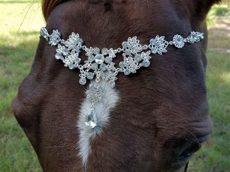 Faux Diamond Browband Para Pony Caballo O Tiro De Aire Etsy España