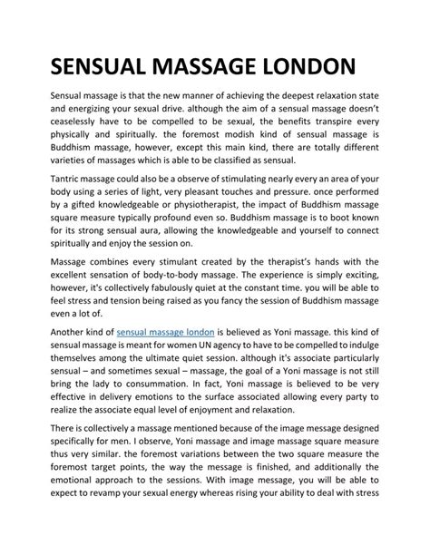 ppt sensual massage london powerpoint presentation free download id 7721788