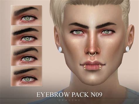 Pralinesims Eyebrow Pack N09 Sims 4 Characters Sims 4