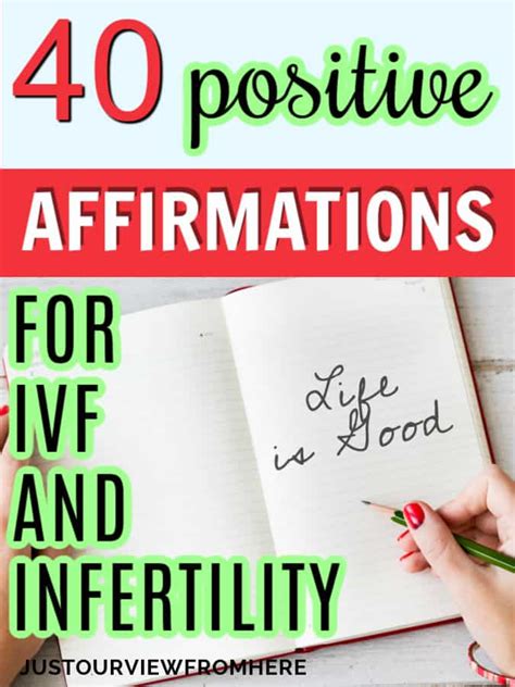 Ivf Positive Affirmations And Visualizations ~ Just Our View From Here
