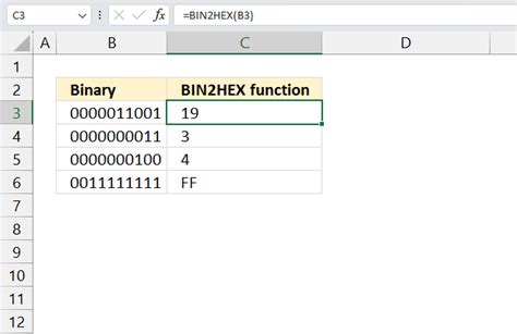 How To Use The Bin2hex Function