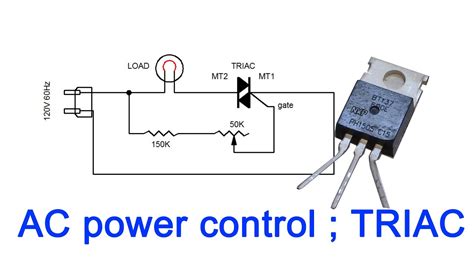 Triac Ac Control Circuit Scr Led Light Controller Youtube