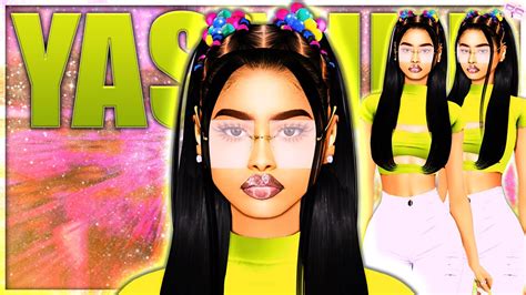 Yasmine Phelps 💗 Cc And Sim Download Sims 4 Cas Youtube