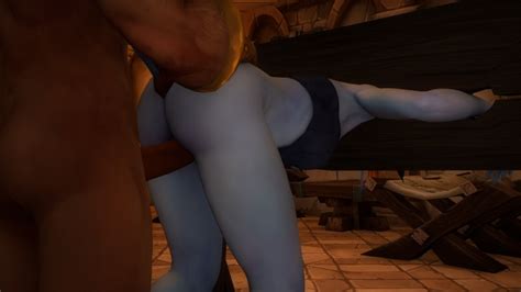 Rule 34 3d Ass Draenei Female From Behind Hooves Horns Human Indoors
