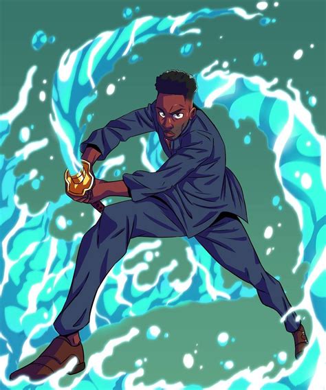Wavy 🌊🌊 Commission For Gabrielodujobi Black Anime Characters Character Design Inspiration