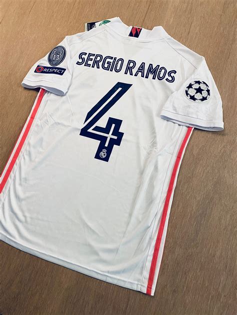 Sergio Ramos 4 Soccer Jersey Real Madrid Home Etsy