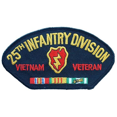 25th Infantry Division Vietnam Military Veteran Us Army Cap Patch