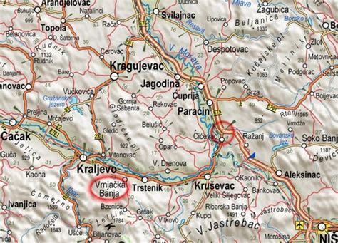 Redesse Turisticka Mapa Srbije