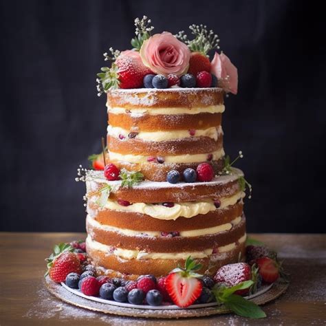 Naked Cake Recipe A Stylish And Rustic Dessert Trend For This