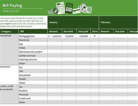 6 Excel Checklist Templates Word Excel Templates Rezfoods Resep