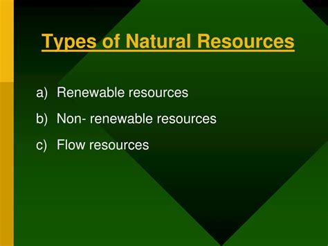 Ppt Types Of Natural Resources Powerpoint Presentation Id636097