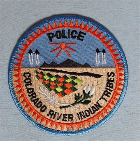 2 Indian Tribal Police Shoulder Patch Colorado River Indian Tribe