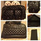 Black Quilted Dog Carrier Pictures