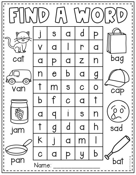 Find A Word Phonics Worksheets Cvc Long Vowels Digraphs Blends
