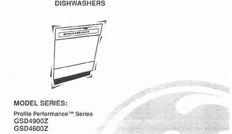 GE Profile Dishwashers Repair Service Manual Download