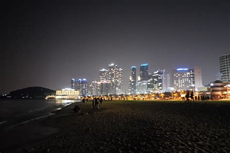 Night View Of Haeundae Beach