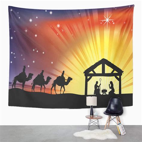 Zealgned Traditional Christmas Nativity Scene The Three Wise Wall Art
