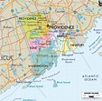 Map of Rhode Island State USA - Ezilon Maps