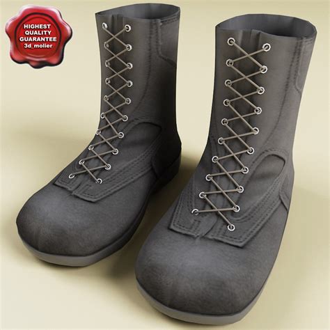 Soldiers Boots 3d Model