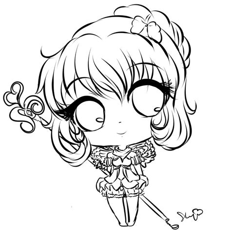 Chibi Oc Outline By Endlessbluesky On Deviantart