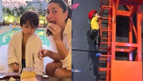 Kareena Kapoor Turns Proud Mom As Son Taimur Performs Wall Climbing Flaunts His Adventurous Side