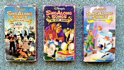 Disney Sing Along Songs Vhs Lot Of Peterpan Beauty Beast The Best Porn Website