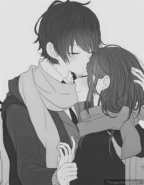 Hug Anime Couple Deep Love Cuddle Romantic